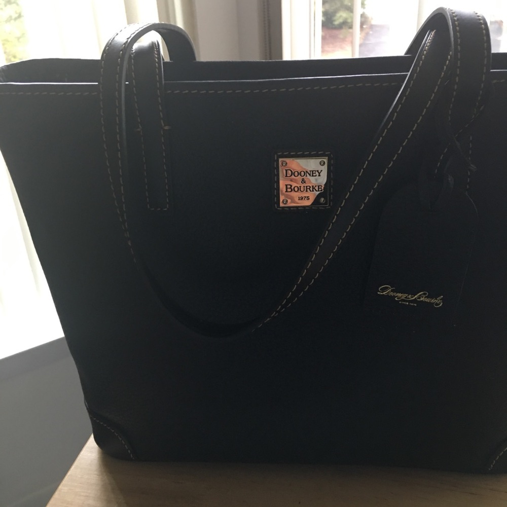 Dooney and Bourke black leather Charleston bag